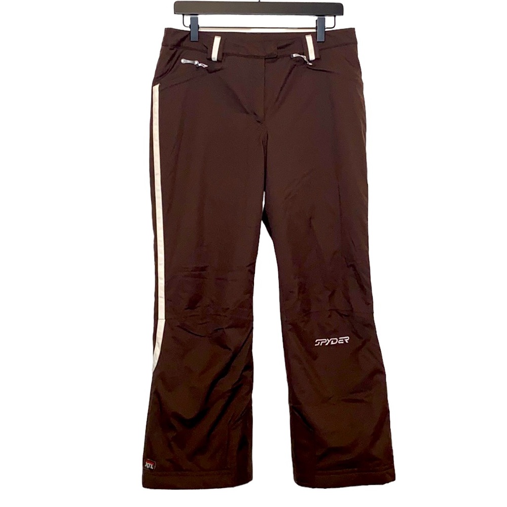 Spyder Women's Brown & White XTL Thinsulate Insulation Ski Pants Outdoor size 8